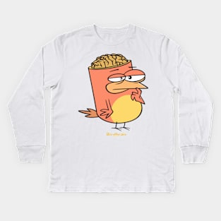 Birdbrain Design for Bird Lovers Kids Long Sleeve T-Shirt